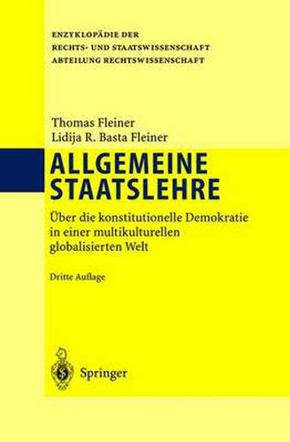 Cover image for Allgemeine Staatslehre: UEber Die Konstitutionelle Demokratie in Einer Multikulturellen Globalisierten Welt