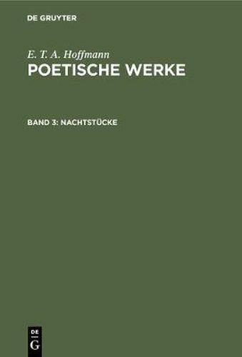 Cover image for Nachtstucke