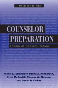 Cover image for Counselor Preparation: Programs, Faculty, Trends