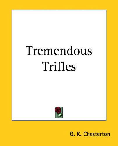 Cover image for Tremendous Trifles