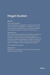 Cover image for Hegel-Studien / Hegel-Studien Band 30 (1995)