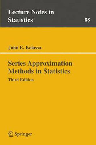 Cover image for Series Approximation Methods in Statistics