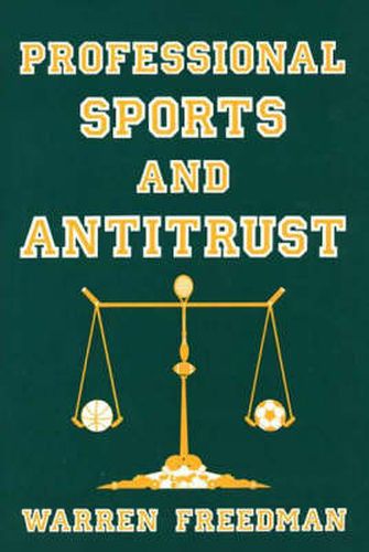 Cover image for Professional Sports and Antitrust