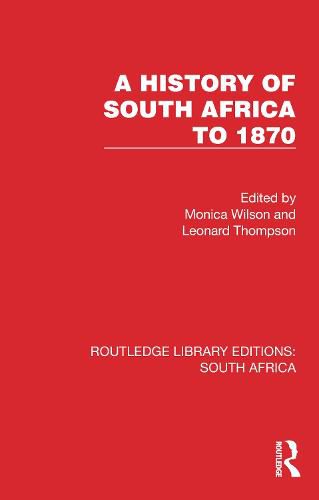 Cover image for A History of South Africa to 1870