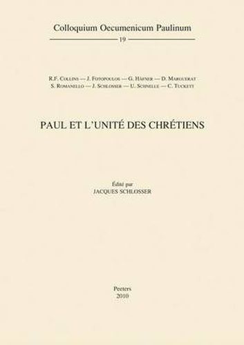 Cover image for Paul et l'unite des chretiens