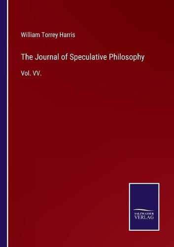 Cover image for The Journal of Speculative Philosophy: Vol. VV.