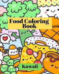 Cover image for Kawaii Food Coloring Book