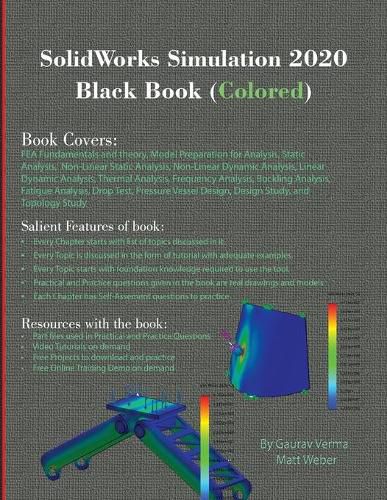 Cover image for SolidWorks Simulation 2020 Black Book (Colored)