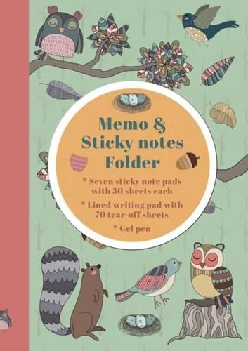 Cover image for Memo & Sticky Notes Folder: Woodland Creatures