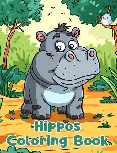 Cover image for Hippos Coloring Book