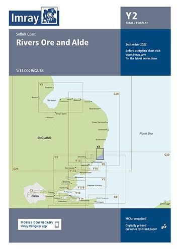 Cover image for Imray Chart Y2: Rivers Ore and Alde