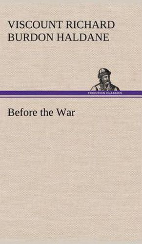 Cover image for Before the War