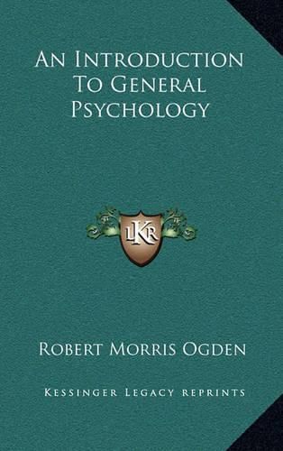 Cover image for An Introduction to General Psychology