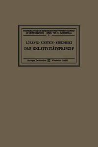 Cover image for Das Relativitatsprinzip: Eine Sammlung Von Abhandlungen