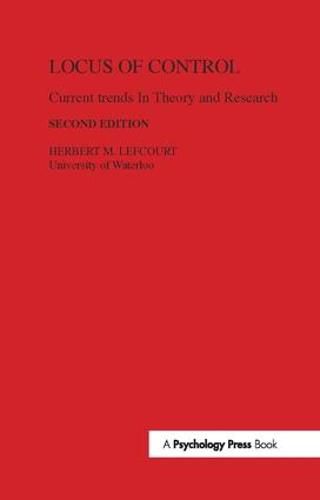 Cover image for Locus of Control: Current Trends in Theory & Research