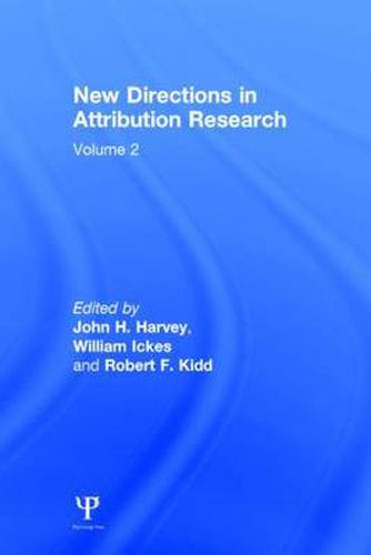 Cover image for New Directions in Attribution Research: Volume 1