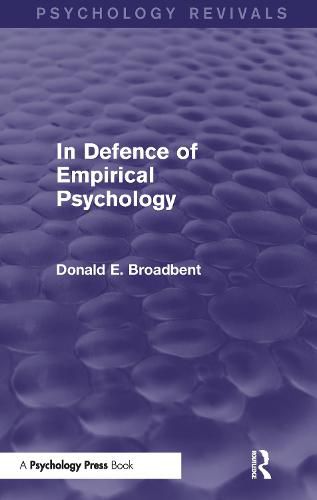 Cover image for In Defence of Empirical Psychology: Psychology Revivals