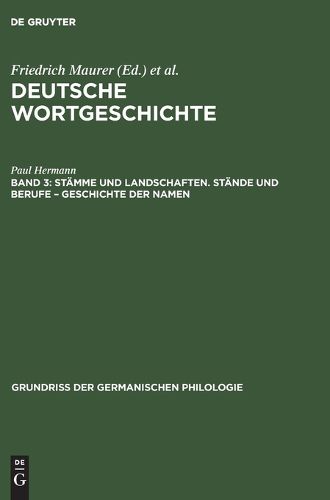 Cover image for Staemme Und Landschaften. Staende Und Berufe - Geschichte Der Namen