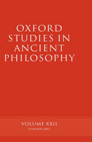 Cover image for Oxford Studies in Ancient Philosophy