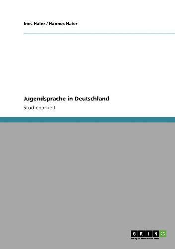 Cover image for Jugendsprache in Deutschland