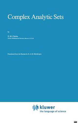 Cover image for Complex Analytic Sets