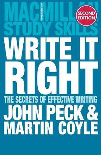Cover image for Write it Right: The Secrets of Effective Writing