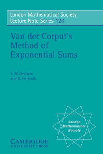 Cover image for Van der Corput's Method of Exponential Sums