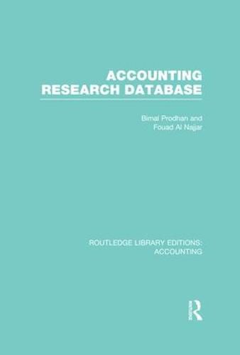 Cover image for Accounting Research Database (RLE Accounting)