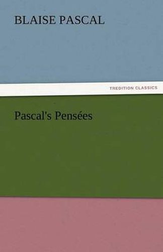 Cover image for Pascal's Pensees