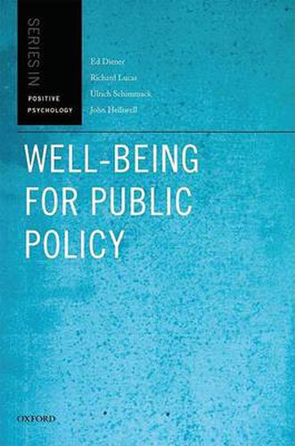 Cover image for Well-Being for Public Policy