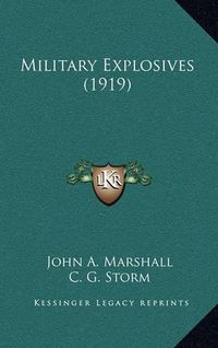 Cover image for Military Explosives (1919)