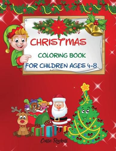 Cover image for Christmas coloring book for children ages 4-8