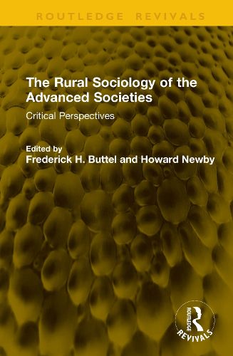 Cover image for The Rural Sociology of the Advanced Societies