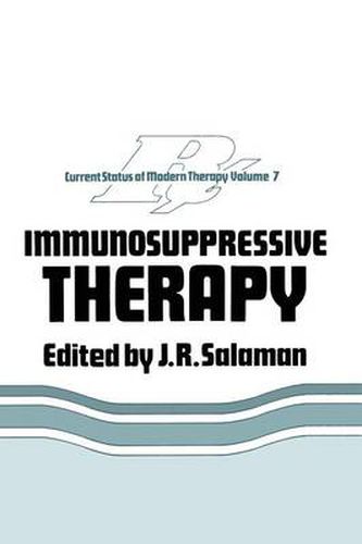 Cover image for Immunosuppressive Therapy