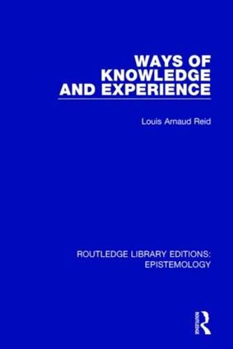 Cover image for Ways of Knowledge and Experience