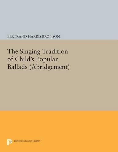 Cover image for The Singing Tradition of Child's Popular Ballads. (Abridgement)