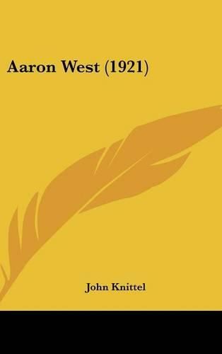 Cover image for Aaron West (1921)