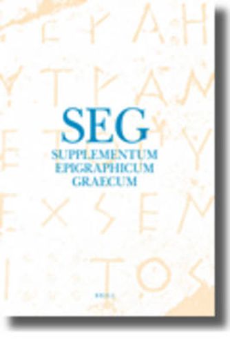 Supplementum Epigraphicum Graecum, Volume LV (2005)