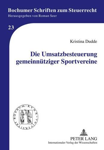 Cover image for Die Umsatzbesteuerung Gemeinnuetziger Sportvereine