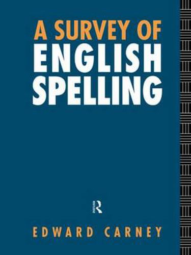 Cover image for A Survey of English Spelling