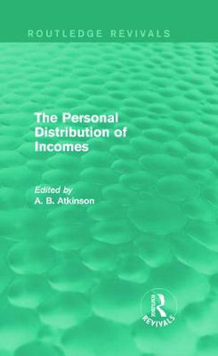 Cover image for The Personal Distribution of Incomes (Routledge Revivals)