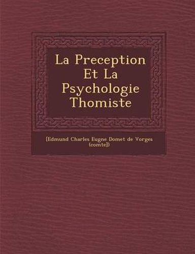 Cover image for La Preception Et La Psychologie Thomiste