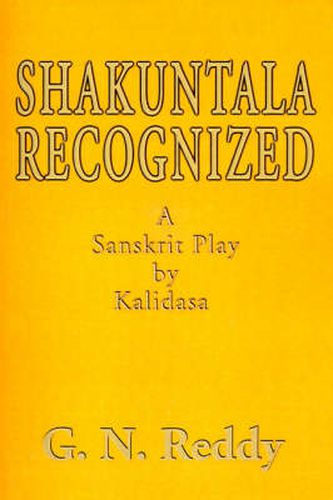 Cover image for Shakuntala Recognized: A Sanskrit Play by Kalidasa