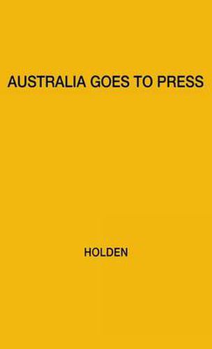 Cover image for Australia Goes to Press