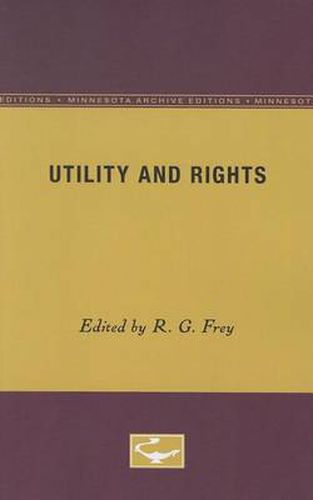 Cover image for Utility and Rights