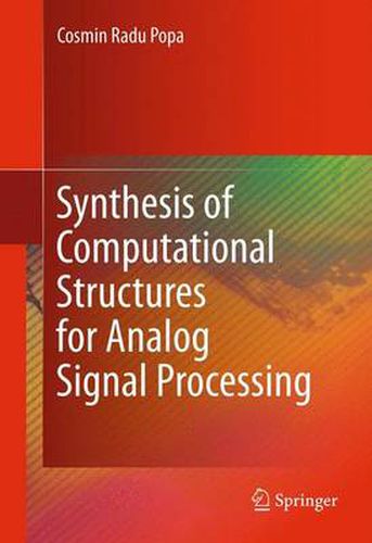 Cover image for Synthesis of Computational Structures for Analog Signal Processing