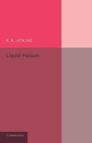 Cover image for Liquid Helium