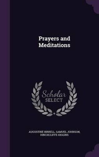 Cover image for Prayers and Meditations