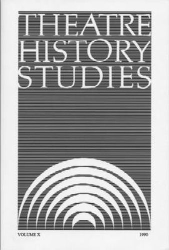 Cover image for Theatre History Studies 1990: Volume 10