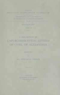 Cover image for A Collection of Unpublished Syriac Letters of Cyril of Alexandria: V.